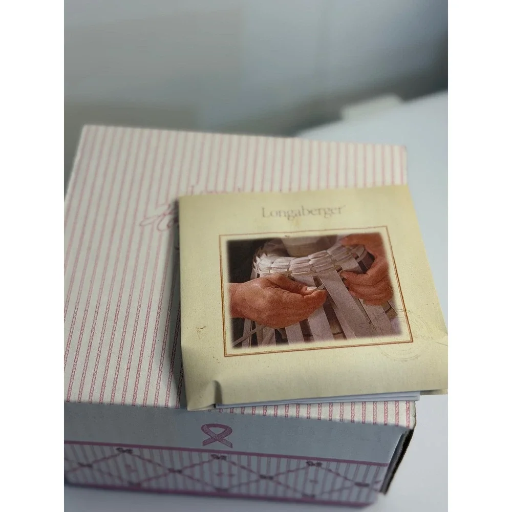VTG Longaberger Basket Pink Horizon of Hope Breast Cancer Awareness 2006 NIB